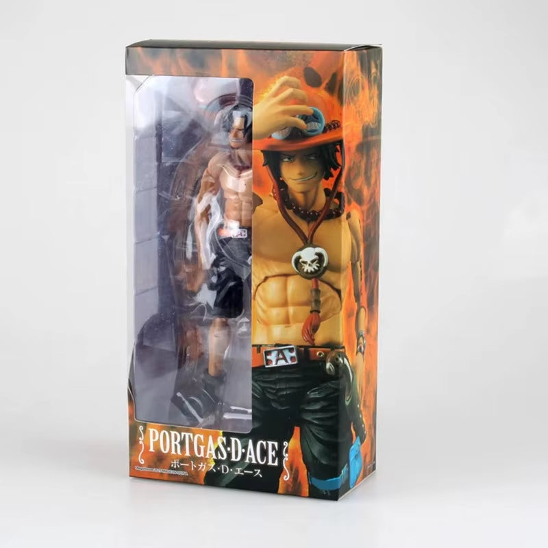 18CM Anime Figure One Piece Action Ace Fire Fist Escal D Ace Luffy Brother Toys Japan Anime Collectible Figurines PVC Model Toy