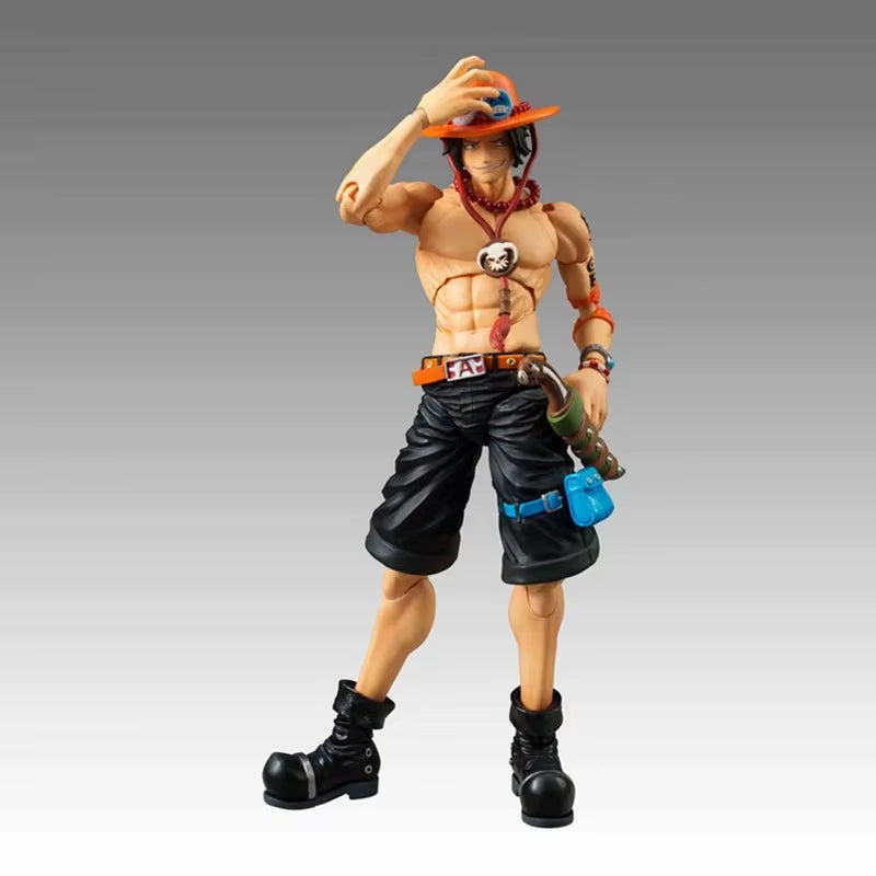 18CM Anime Figure One Piece Action Ace Fire Fist Escal D Ace Luffy Brother Toys Japan Anime Collectible Figurines PVC Model Toy